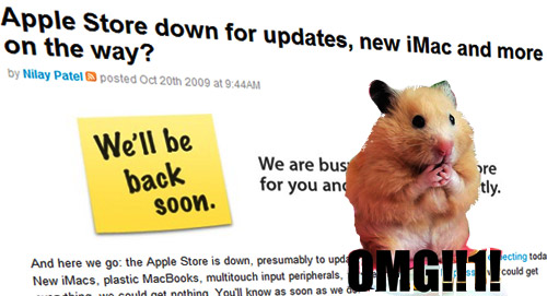 Apple’s ridiculous ‘back soon’ sticky If there’s one thing sure to set Mac fanboys into palpitations of leg-quivering, gusset-moistening excitement, it’s the ludicrous pretend ‘post-it note’ that Apple slaps on their site whenever a new...