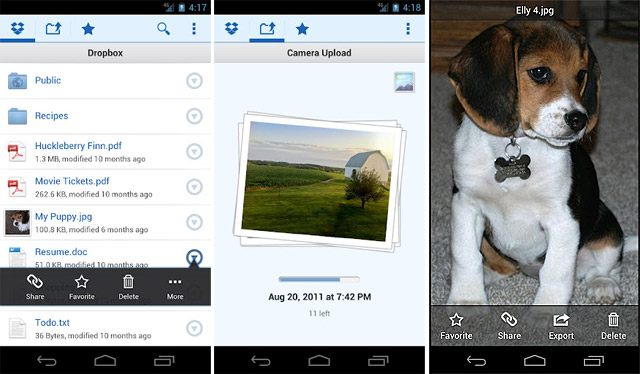Dropbox mobile apps add automatic uploading of pics and videos to Dropbox