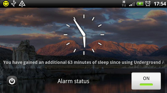 This seems to be a cunningly clever app to make sure that you get to work on time by waking you up earlier if there are delays on your route....