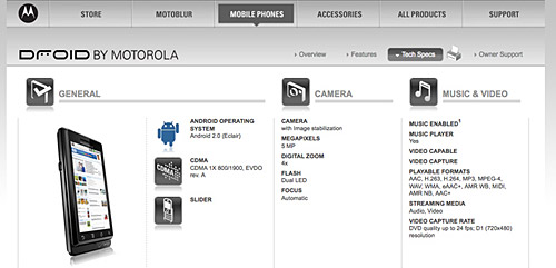 Motorola have certainly been a bit cocky about their forthcoming ‘iPhone-killing’ Droid smartphone, although details of what tech goodies lurk within have been very scarce. However, tech website TBG managed...