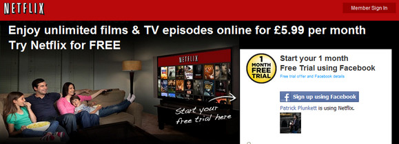 The long-established US movie streaming service Netflix has finally launched in the UK, and will be serving up unlimited film streaming for just £5.99 a month. Pin It