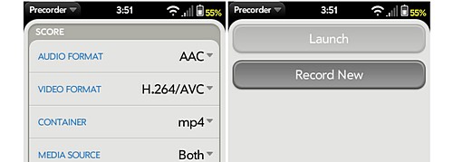 Precorder brings video recording to the Palm Pre; dev program opens to public We figured it wouldn’t be long before video recording was hacked on the Palm Pre, and sure enough, an app has appeared courtesy of the busy Homebrew community. The app...