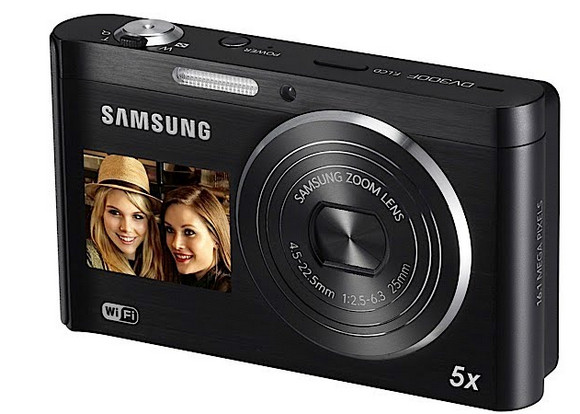 Samsung DV300F LCD DualView compact camera adds WiFi for narcissistic snappers Perhaps aimed at narcissistic types who want to be in every picture they take, Samsung have announced the $199 DV300F compact camera, the newest addition to their DualView range of shooters. Pin It