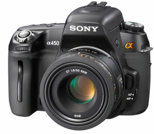 With another tug on their heavily-overworked new product curtain, Sony have introduced another member to their expansive Alpha DSLR range, the A450. With the stripped-down, lower-cost A450 jostling for attention...