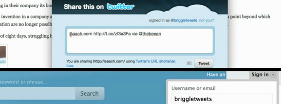 Twitter throws out a Tweet Button to the web Twitter has announced that they’re unleashing their very own ‘Tweet Button’ on the world, which lets you share links directly from a web page you’re perusing. Pin It