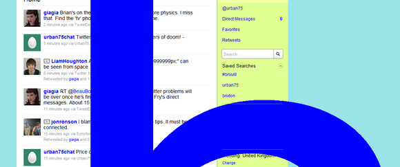 Twitter invaded by monster letters of doom! Tweetageddon begins. Folks logging into the their Twitter accounts online have been rather startled to discover immense blue letters and black boxes covering the page. Pin It