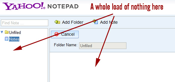 Complaints are coming in that Yahoo’s online Notepad app is broken, with users finding an empty space where their online notes should be. Pin It
