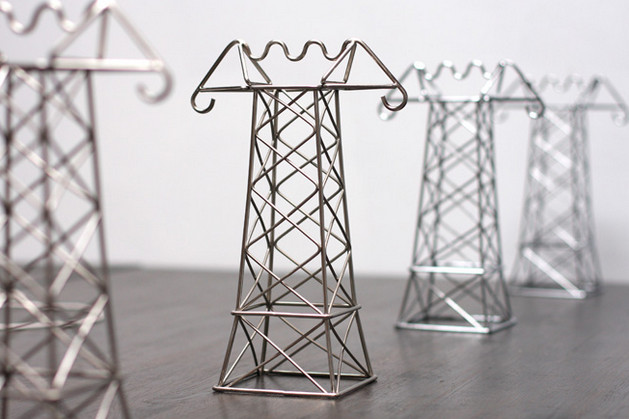 Clear cable clutter with these crazy but cute desktop pylons