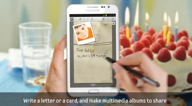 Samsung taunts Galaxy Note users with videpo of ICS premium suite apps