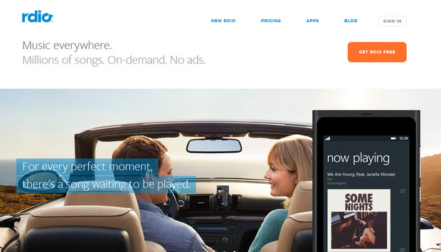 Rdio takes on Spotify and offers a rival music streaming service for the UK