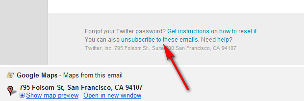 Twitter starts sending out weekly digest of tweets. We quickly locate the unsubscribe option