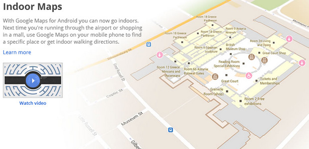 Google launches indoor maps for Android devices in the UK, locations listed