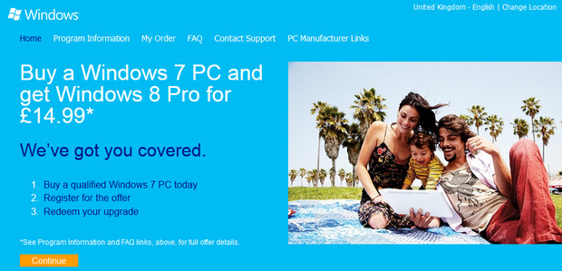 Windows 8 Pro upgrade costs announced for UK users 
