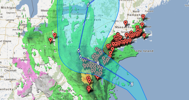 Google rolls out new Crisis Response maps as Hurricane Sandy hits the US