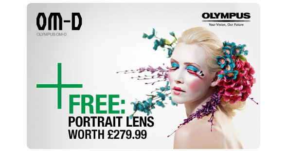 Olympus UK throw in a free tasty 45mm f1.8 lens for Olympus OM-D E-M5 buyers
