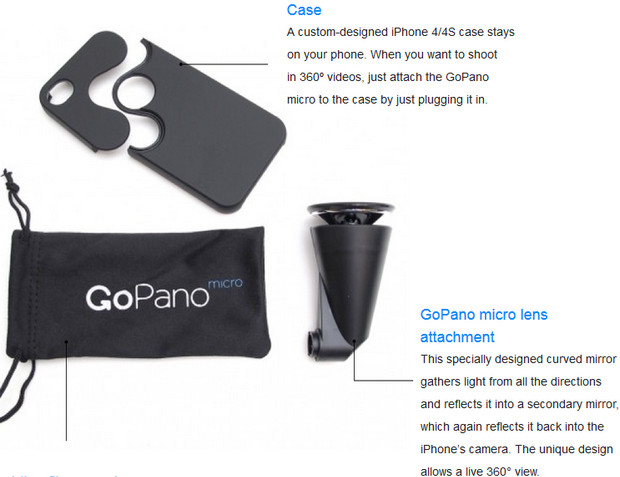 Make your iPhone look like a hunting trumpet with the GoPano Micro camera attachment