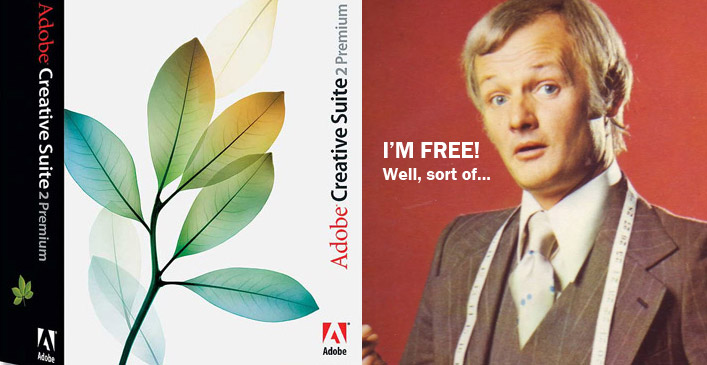 Adobe say that the CS2 suite wasn't meant to be free after all!