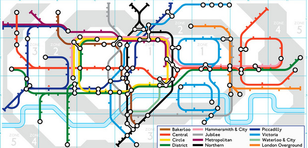 Google celebrates the 150th birthday of London Underground with a tube doodle