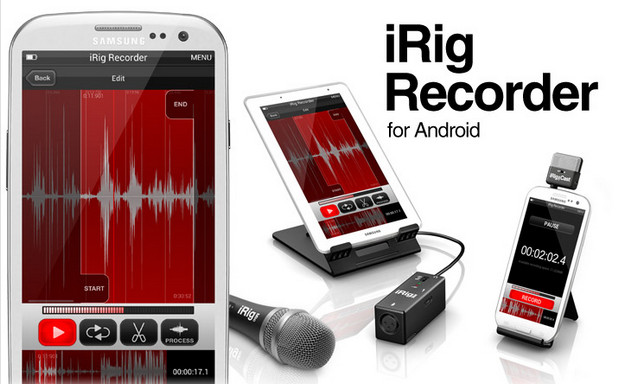 Audio iRig Recorder app brings high quality sound recording to Android platform