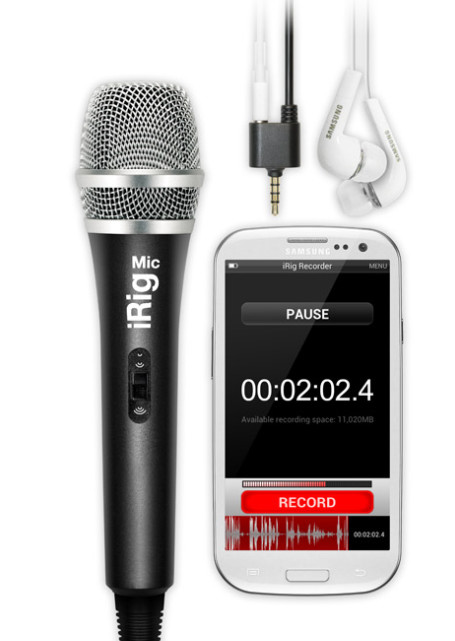 Audio iRig Recorder app brings high quality sound recording to the Android platform