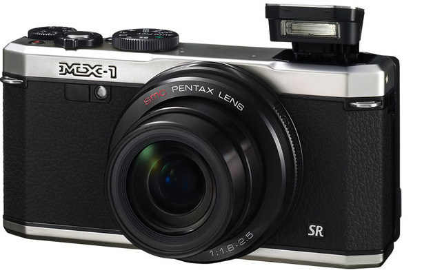 Pentax MX-1 compact enthusiast camera packs fast 4x zoom lens and brass top plate controls