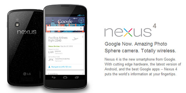 Google Nexus 4 bargain-priced powerhouse smartphone back in stock in UK