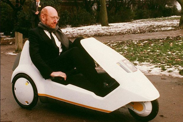 Sinclair C5 pedal powered trike voted the biggest gadget disaster ever