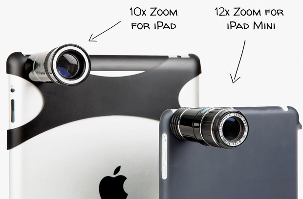 Apple iPad photographers! Make yourself look even more stupid with the iPad Telephoto Lens