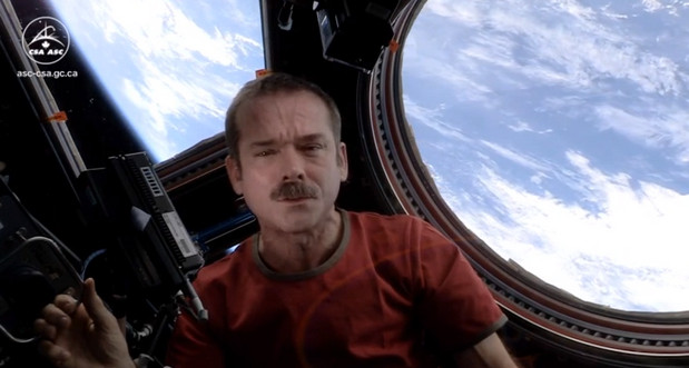 New Space Oddity video rerecorded on board the International Space Station