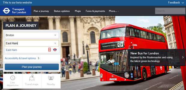 New Transport for London website - beta version released