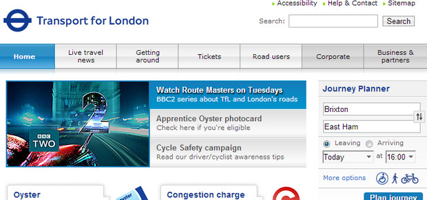 New Transport for London website - beta version released