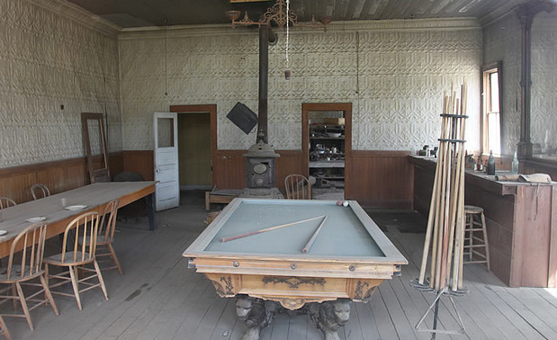 Incredible fly-by footage of abandoned Californian mining ghost town