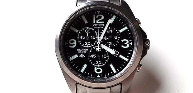 Review - Citizen Promaster Eco-Drive Titanium Chronograph watch AT0660-64E