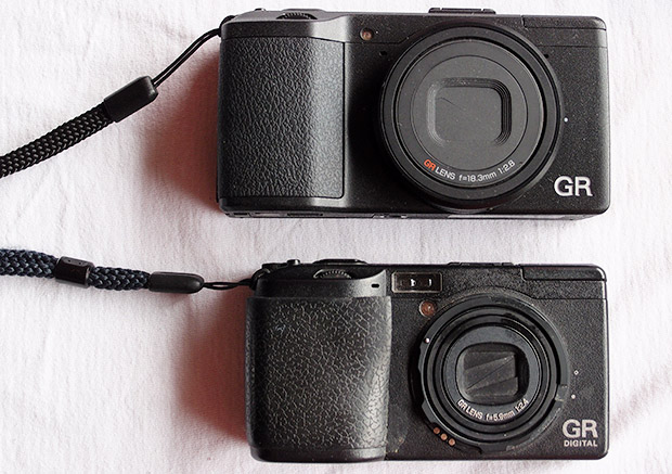 Ricoh GR vs Ricoh GRD vs Lumix LX5 - photo size comparison