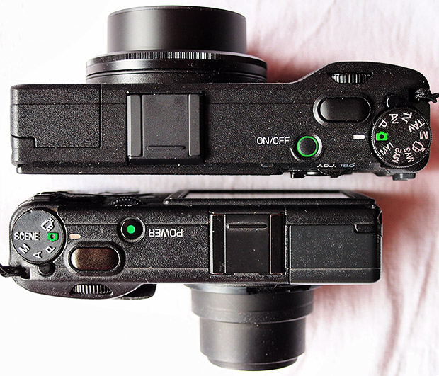 Ricoh GR vs Ricoh GRD vs Lumix LX5 - photo size comparison