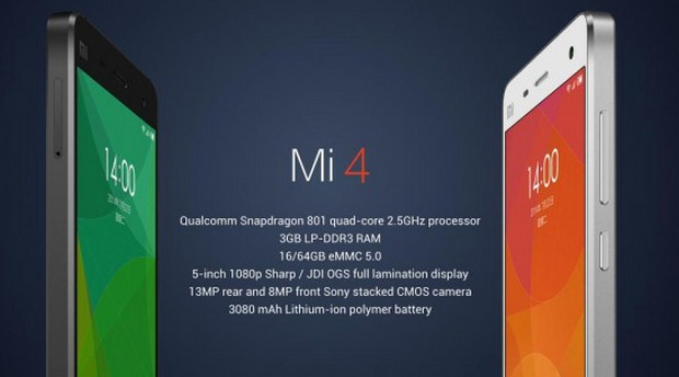 Xiaomi unveils Mi 4 flagship Android phone packing Snapdragon 801 and 5-inch FHD display for $320