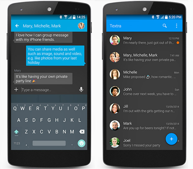 Textra - our favourite Android SMS app