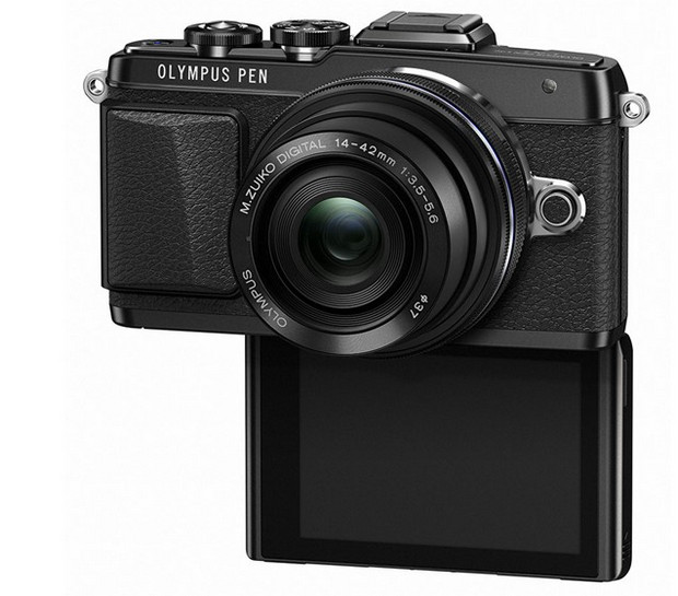 Olympus PEN E-PL7 entry level mirrorless compact adds wi-fi and selfie shooting