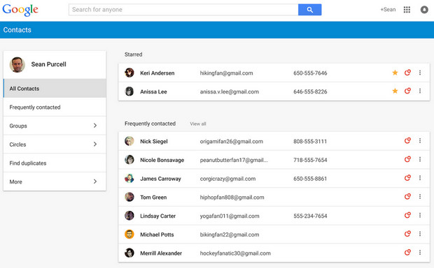 Google takes its Contacts interface out of the Stone Age, check out the new preview here