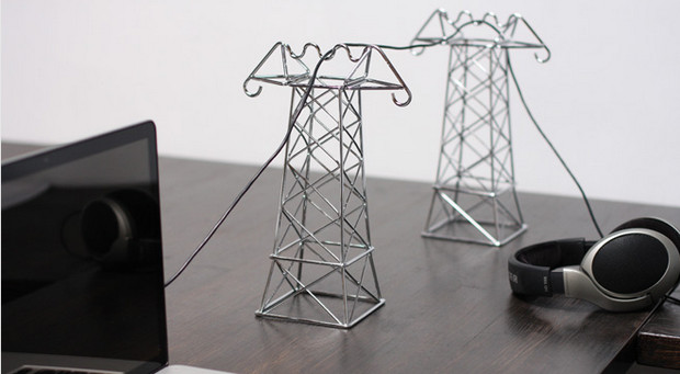 Clear cable clutter with these crazy desktop pylons