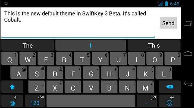 Android SwiftKey 3 Beta keyboard launches, dispenses with space bar requirement