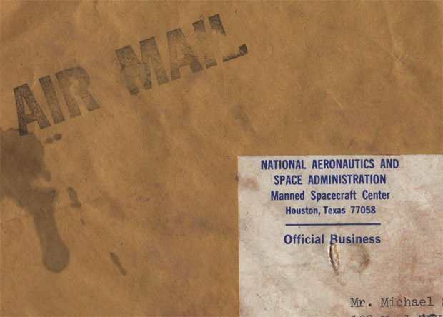 A letter from NASA to a young wannabe astronaut in Wales from 1969