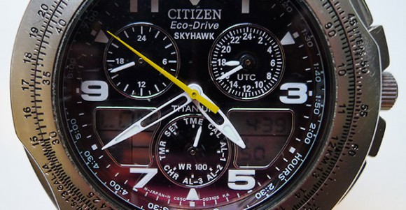 citizen eco drive titanium pilot