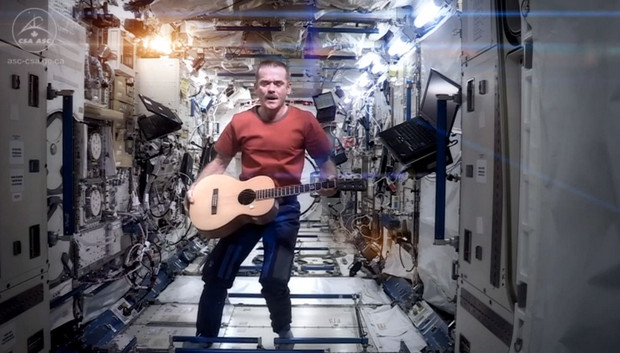 New Space Oddity video rerecorded on board the International Space Station
