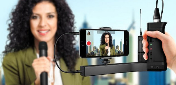 IK Multimedia introduces iKlip A/V - the first smartphone broadcast mount for audio.video content