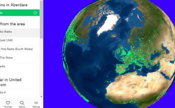 Radio Garden lets you click on dots to listen to radio station all over the world